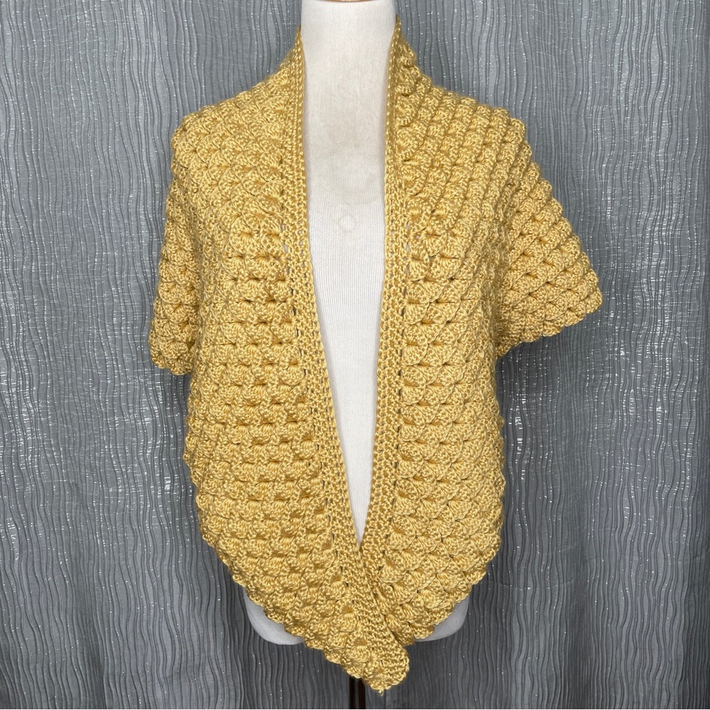 Handmade Knit Shawl